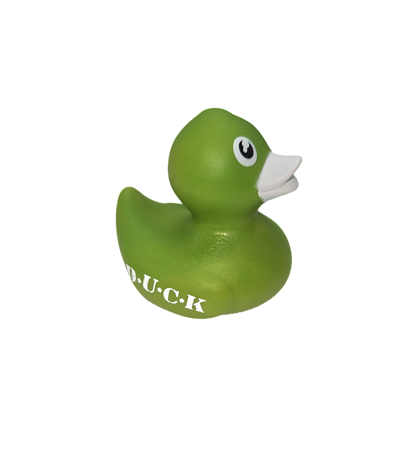 10 Green D*U*C*K*S Ducks - 2" Rubber Ducks