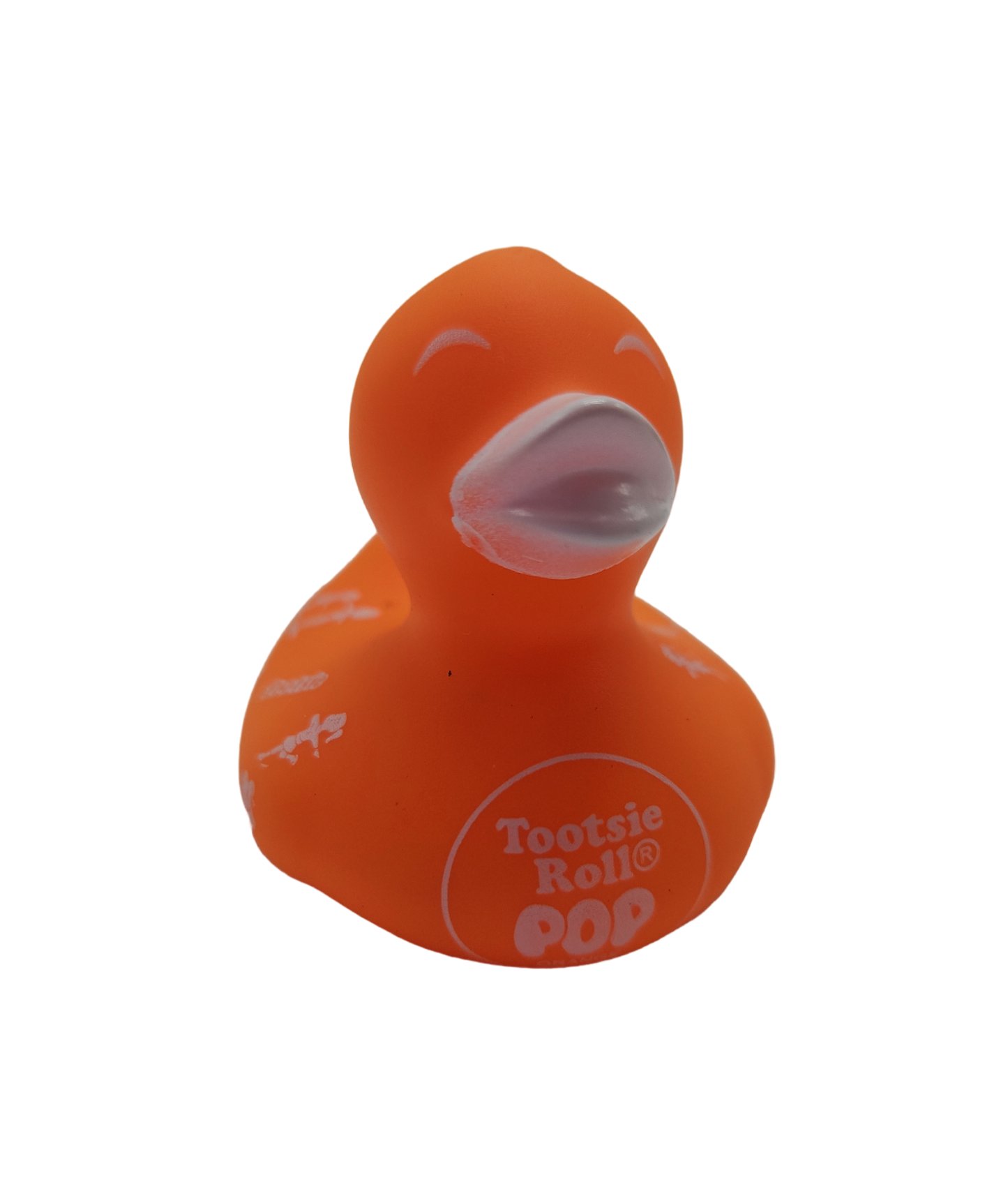 10 Orange Tootsie Roll Ducks - 2" Rubber Ducks