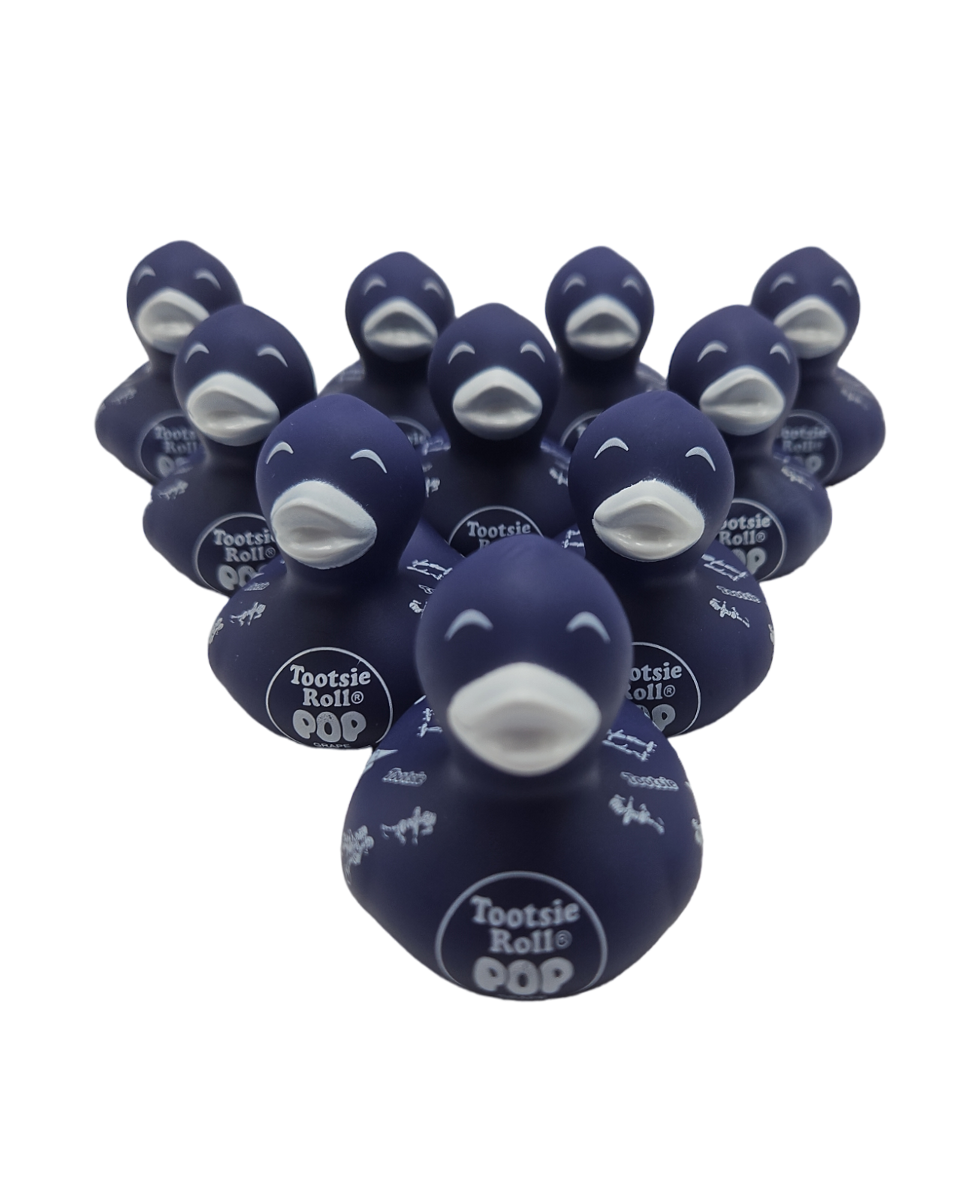 10 Purple Grape Tootsie Roll Ducks - 2" Rubber Ducks