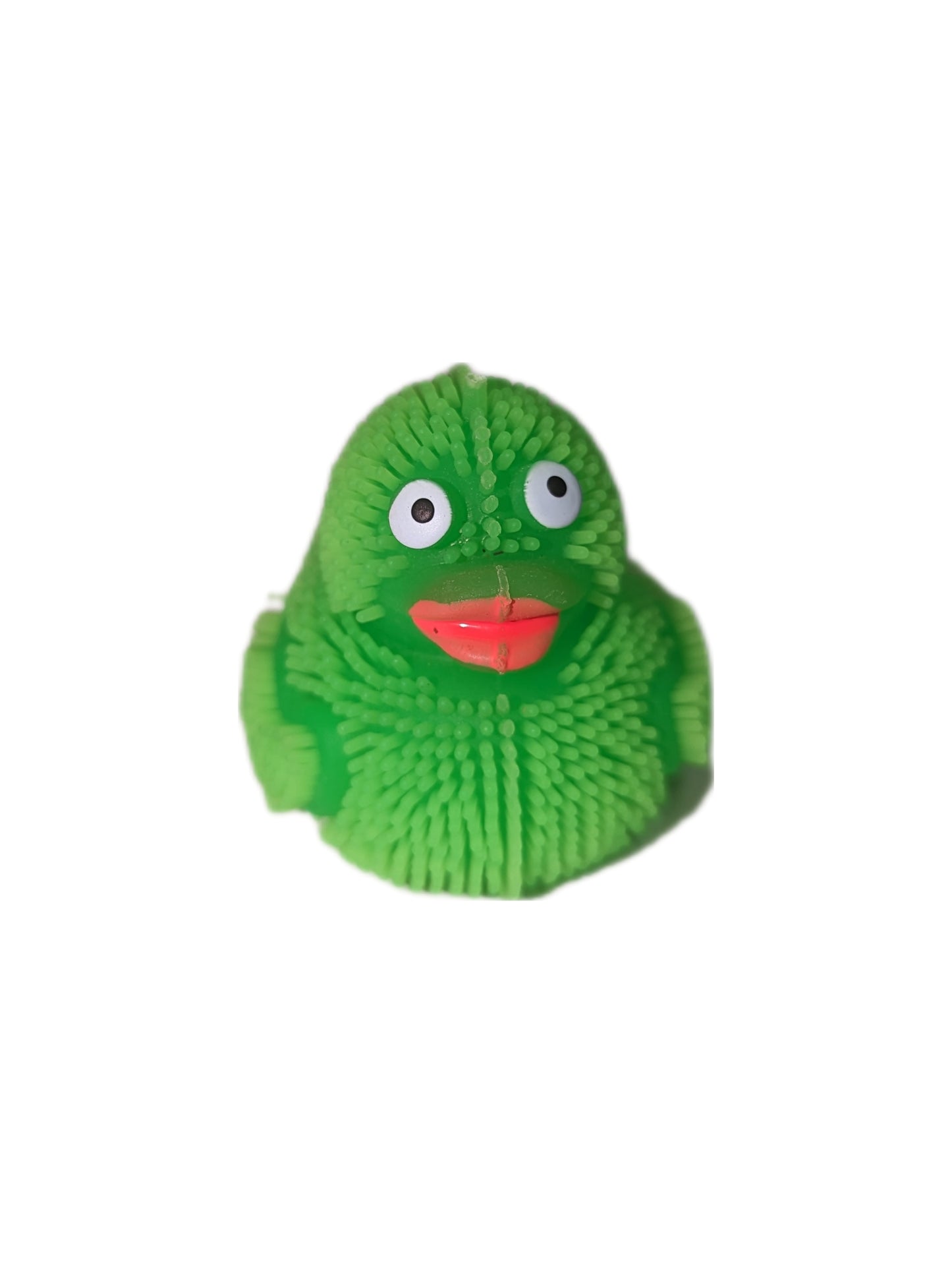 10 Green Squishy Ducks - 2" Rubber Ducks