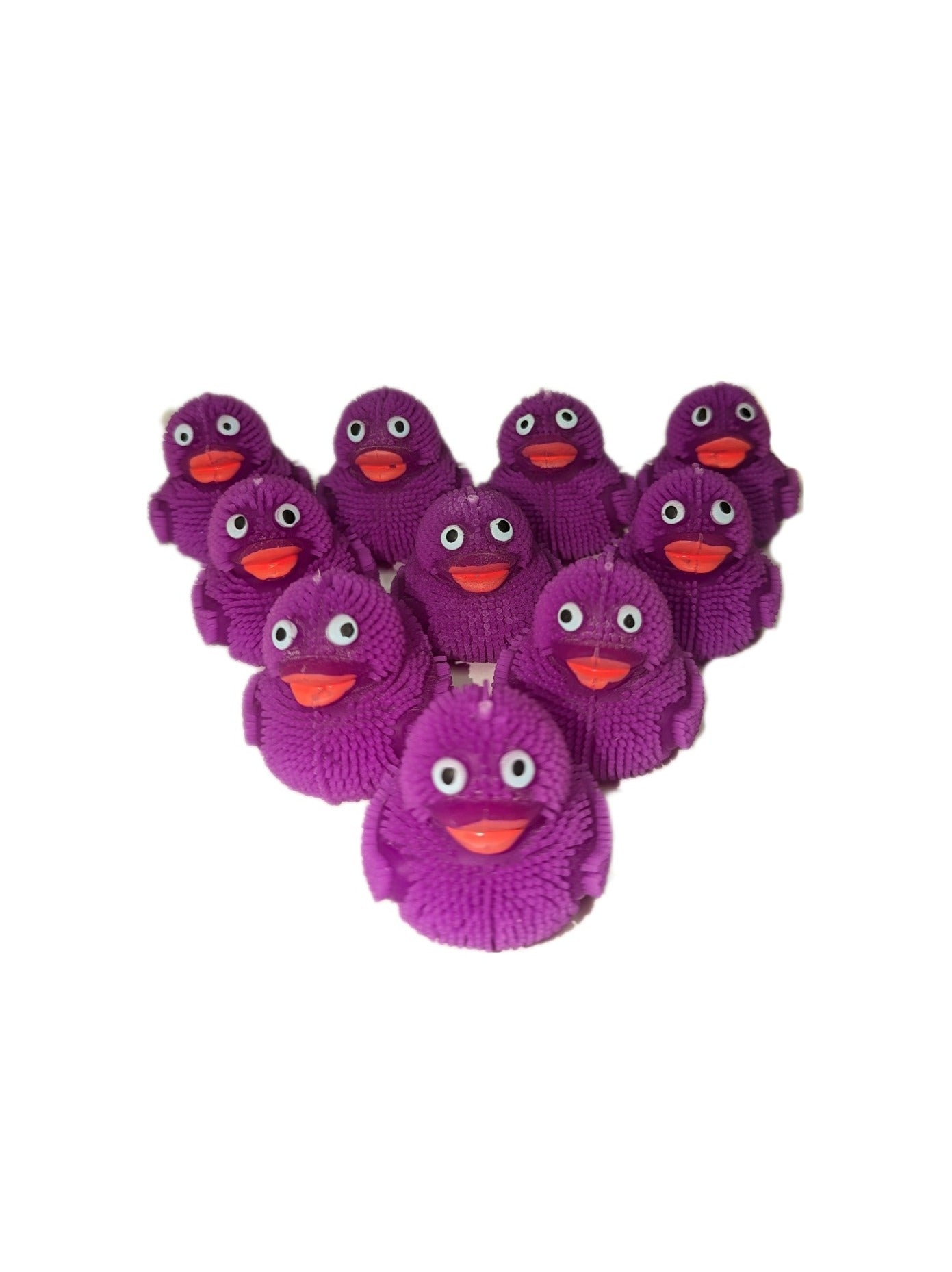 10 Purple Squishy Ducks - 2" Rubber Ducks