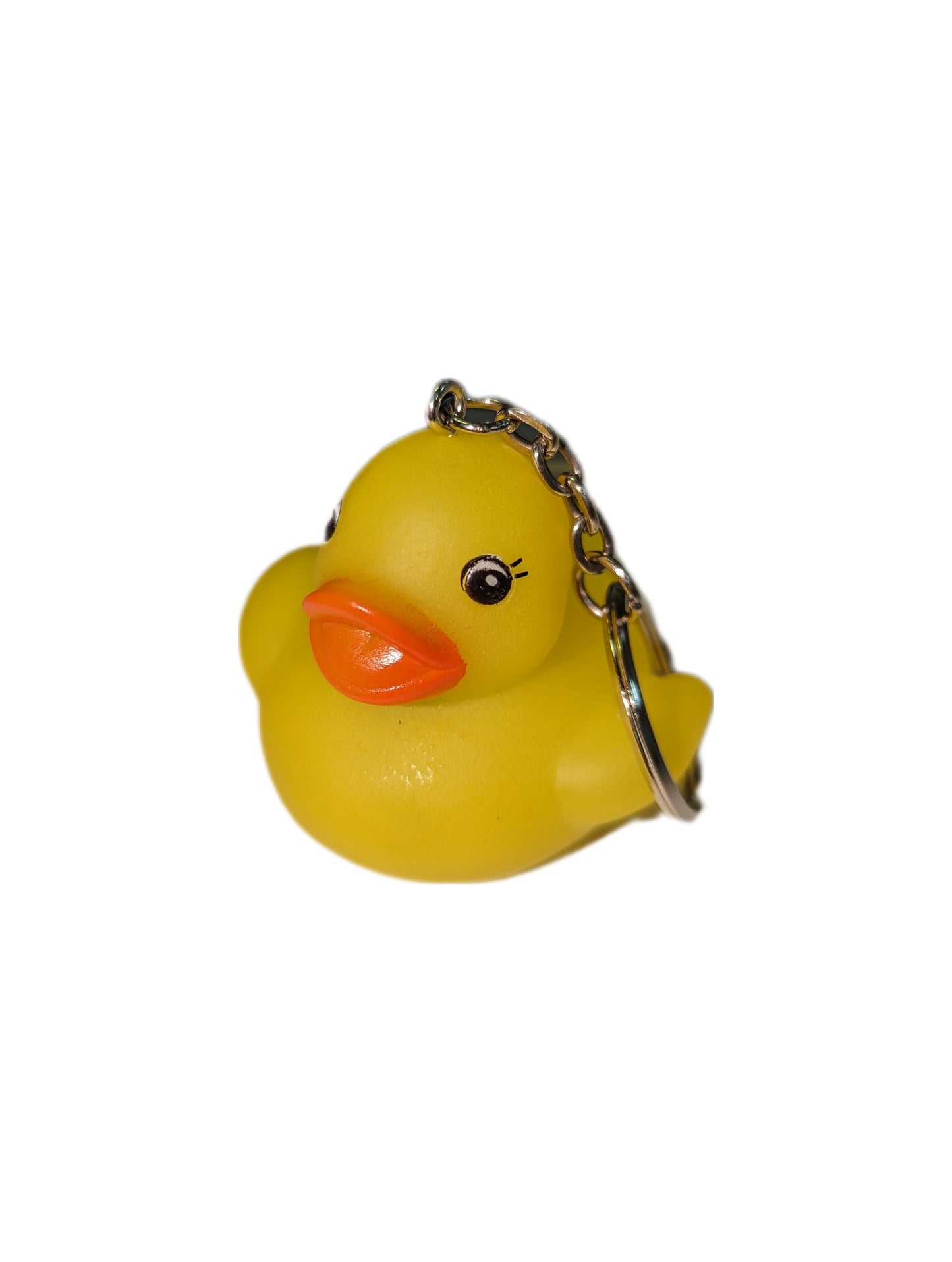 10 Yellow Keychain- 2" Rubber Ducks