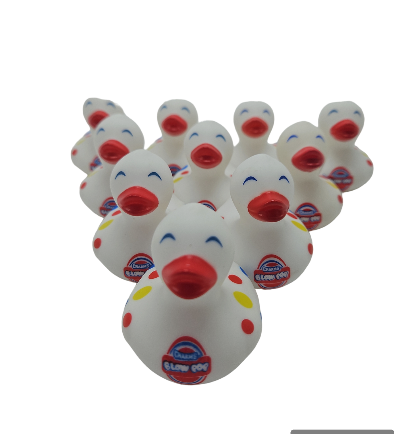10 Charms Blow Pop Candy Ducks - 2" Rubber Ducks