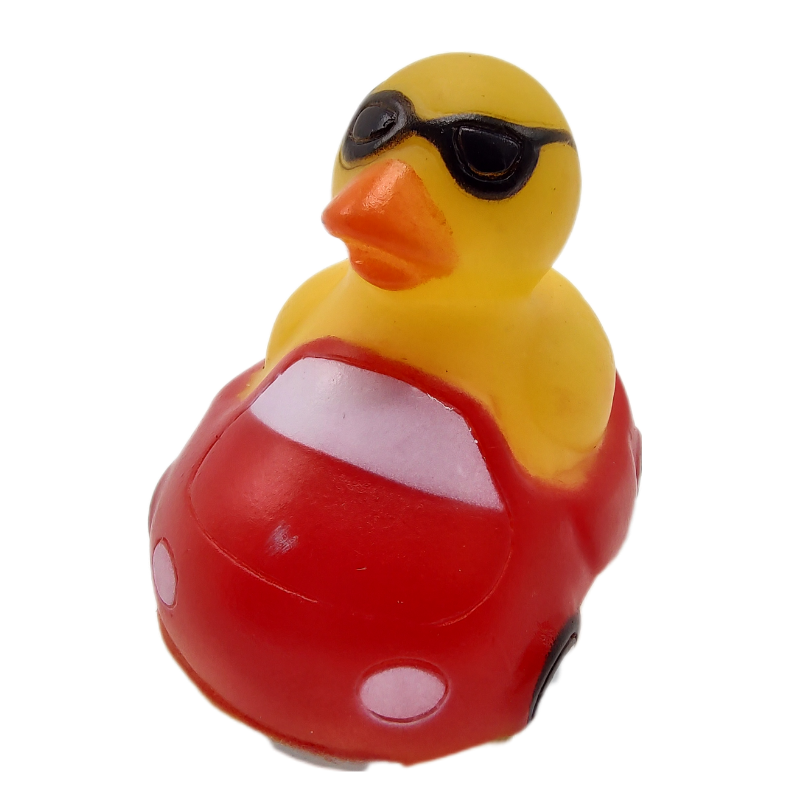 10 Red Car Ducks - 2" Rubber Ducks
