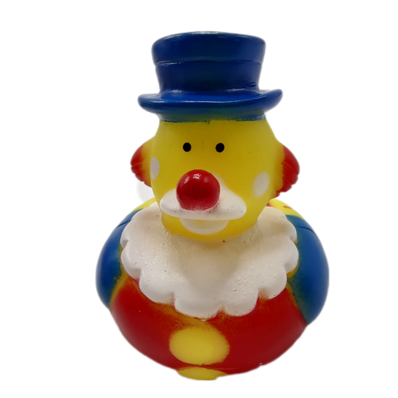 10 Clown Ducks - 2" Rubber Ducks