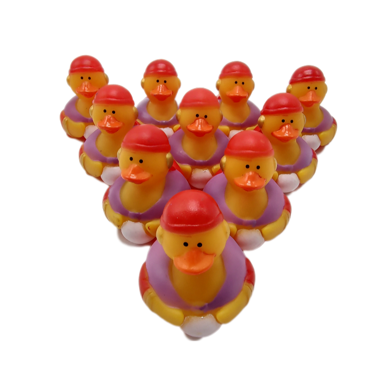 10 Crystal Ball Ducks - 2" Rubber Ducks