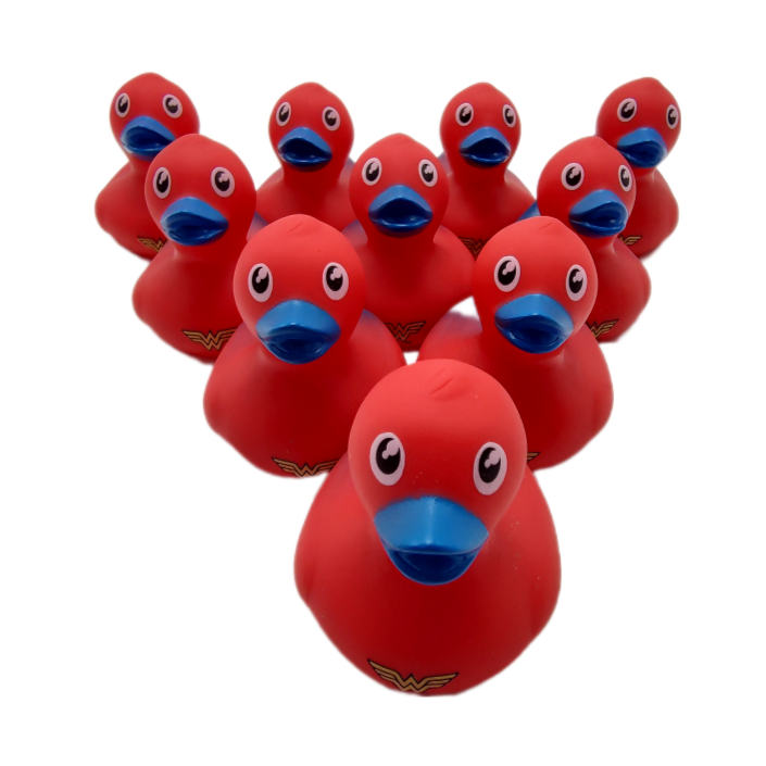 10 Wonder Woman Ducks - 2" Rubber Ducks officially licensed