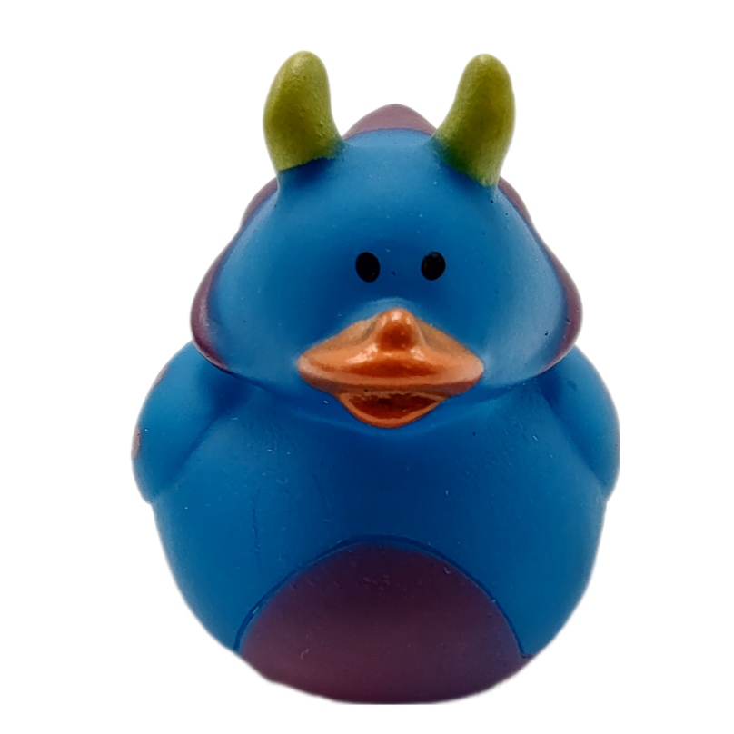 10 Dinosaur Blue Ducks - 2" Rubber Ducks