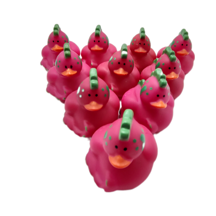 10 Dinosaur Purple Ducks - 2" Rubber Ducks