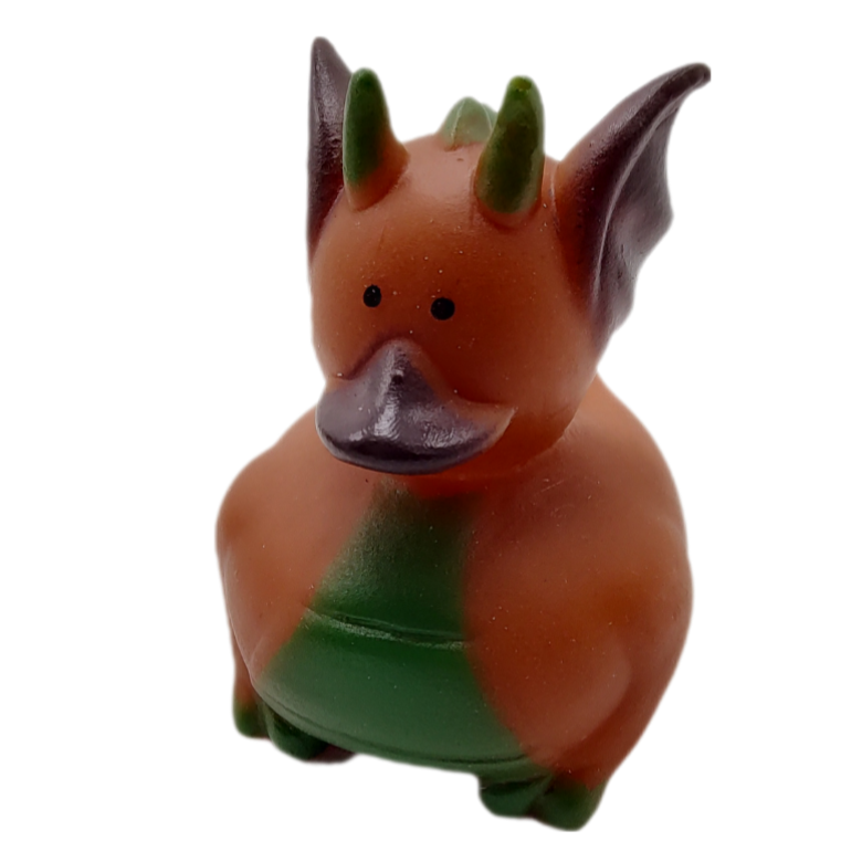 10 Brown Dragon Ducks - 2" Rubber Ducks