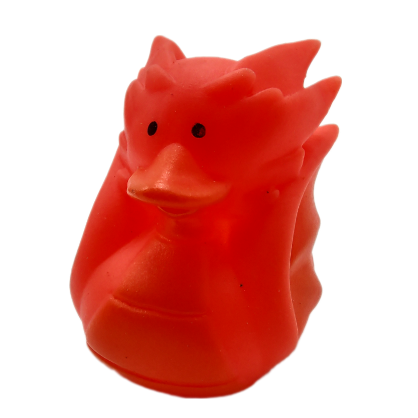 10 Red Dragon Ducks - 2" Rubber Ducks
