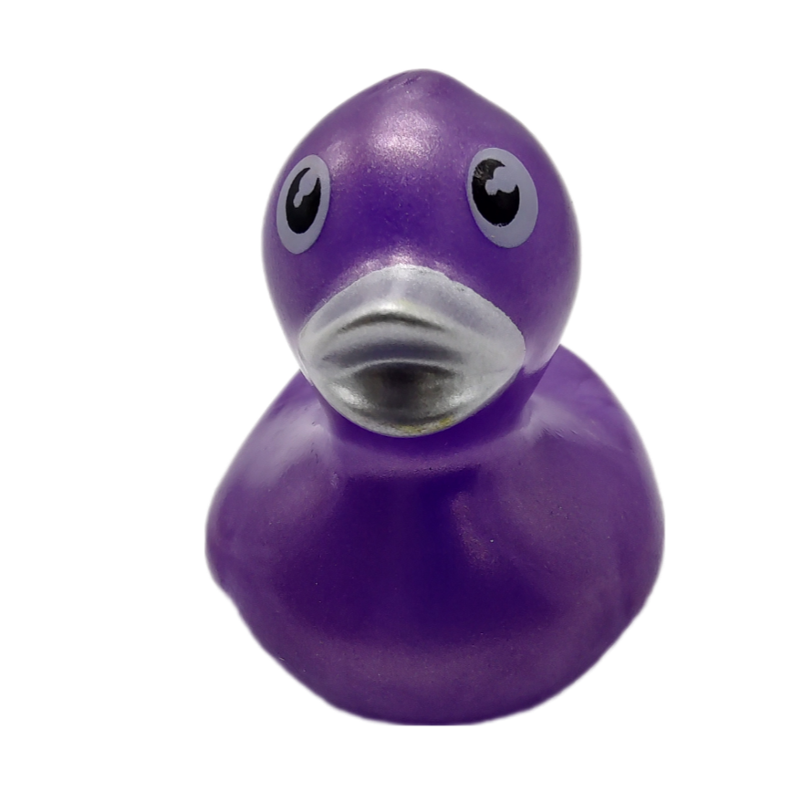 10 Metallic Purple Ducks - 2" Rubber Ducks
