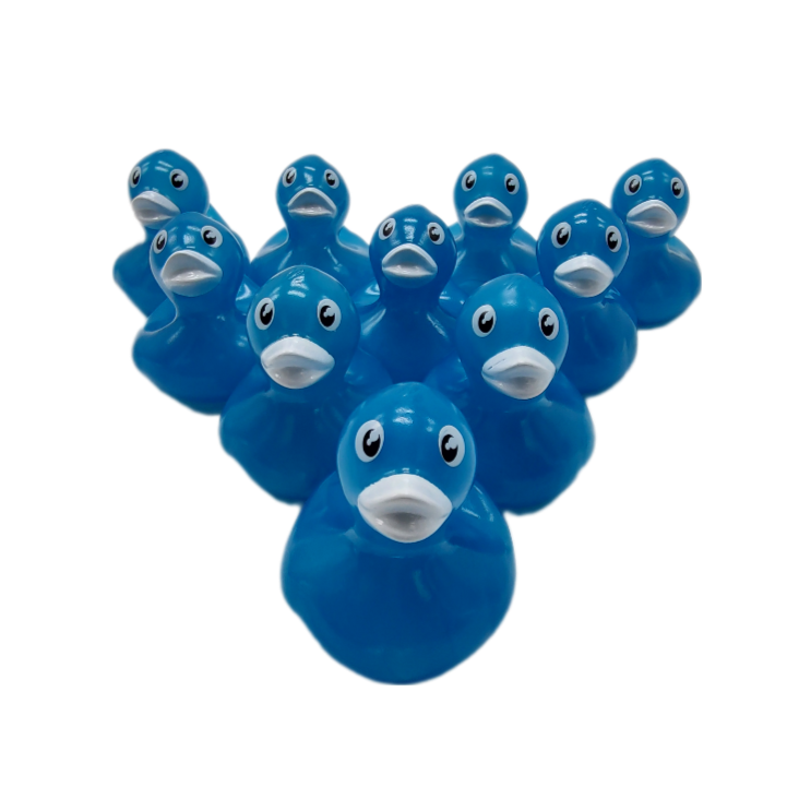 10 Neon Blue Ducks - 2 Rubber Ducks – Jeepsy Soul Designs