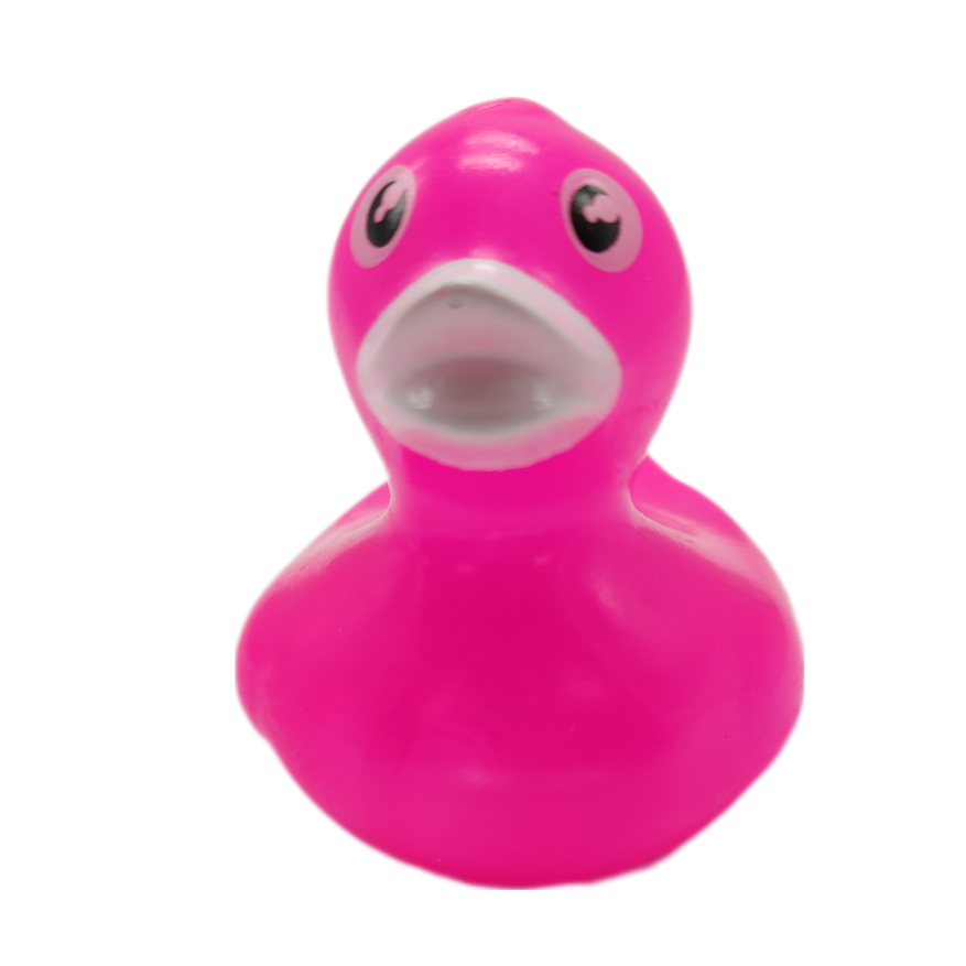10 Neon Pink Ducks - 2" Rubber Ducks