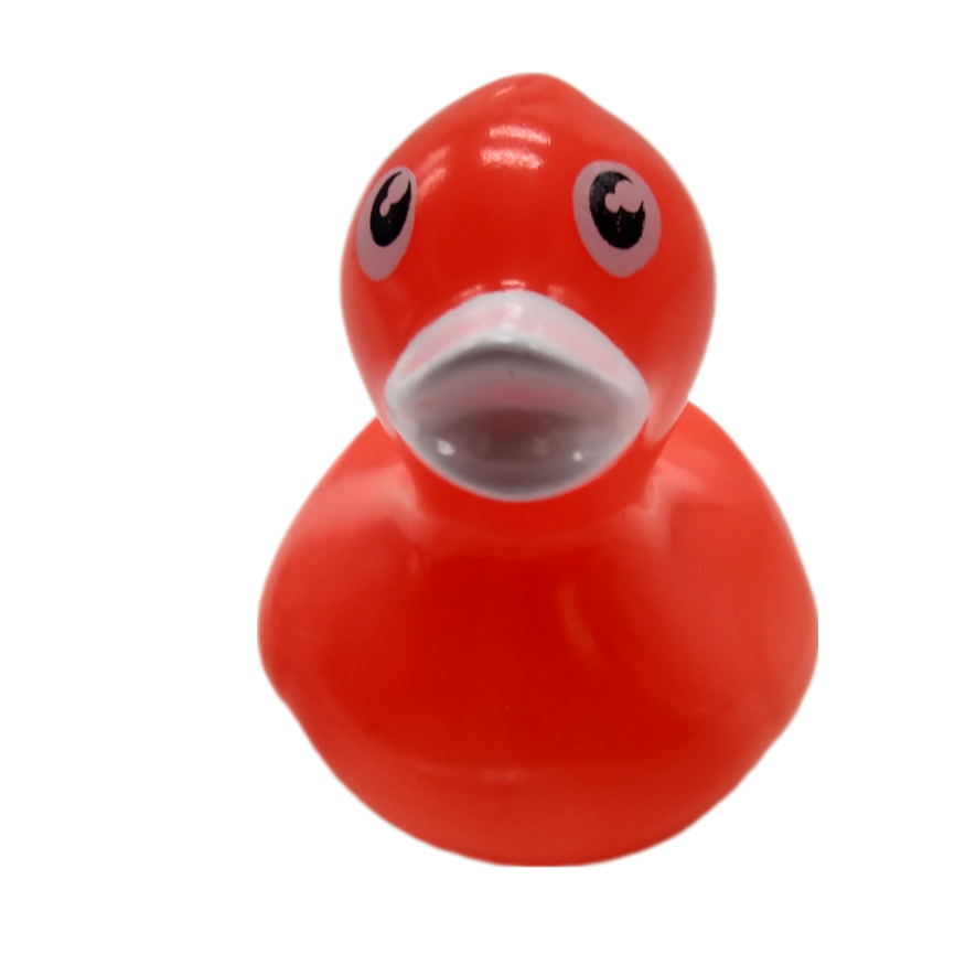 10 Neon Salmon Pink Ducks - 2" Rubber Ducks