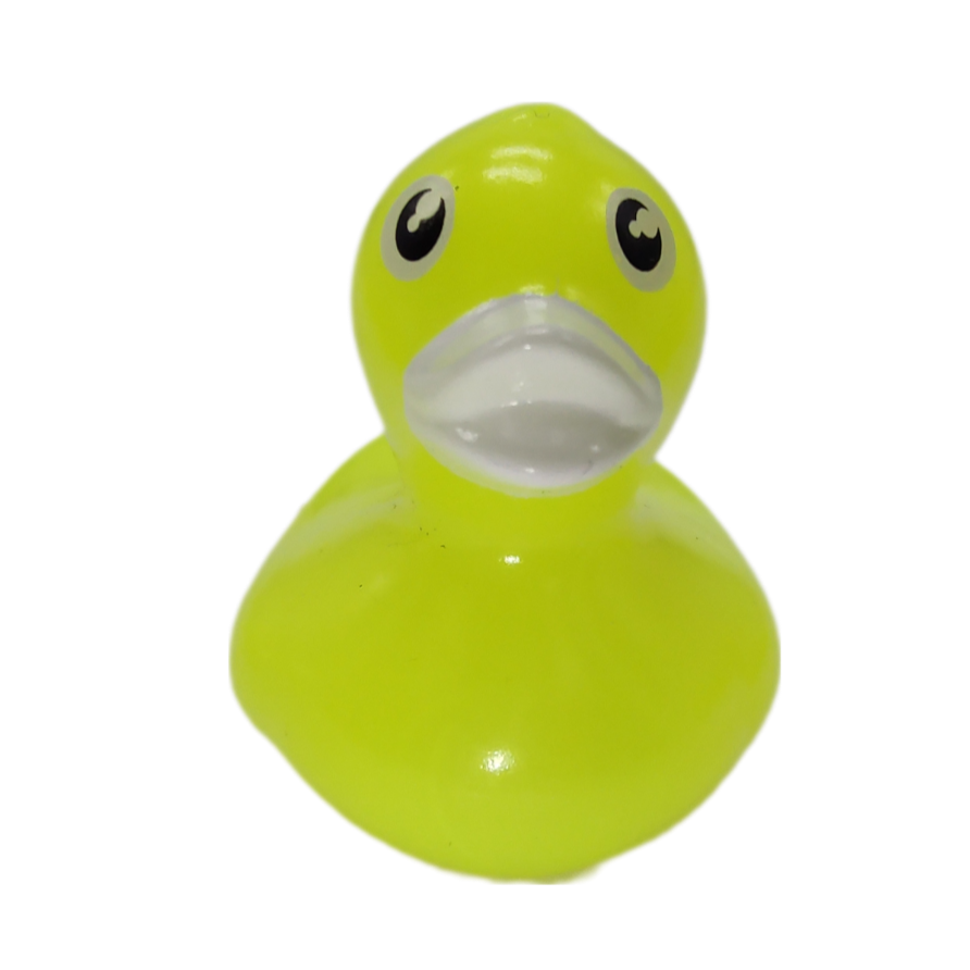 10 Neon Yellow Ducks - 2" Rubber Ducks