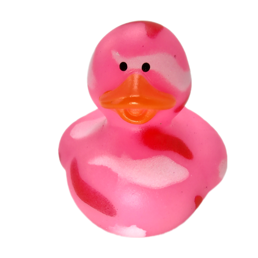 10 Pink Camo Ducks - 2" Rubber Ducks