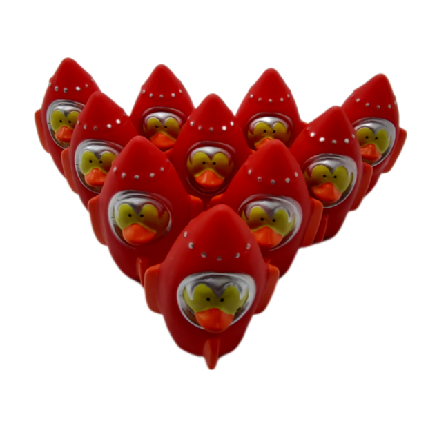 10 Spaceship Ducks - 2" Rubber Ducks