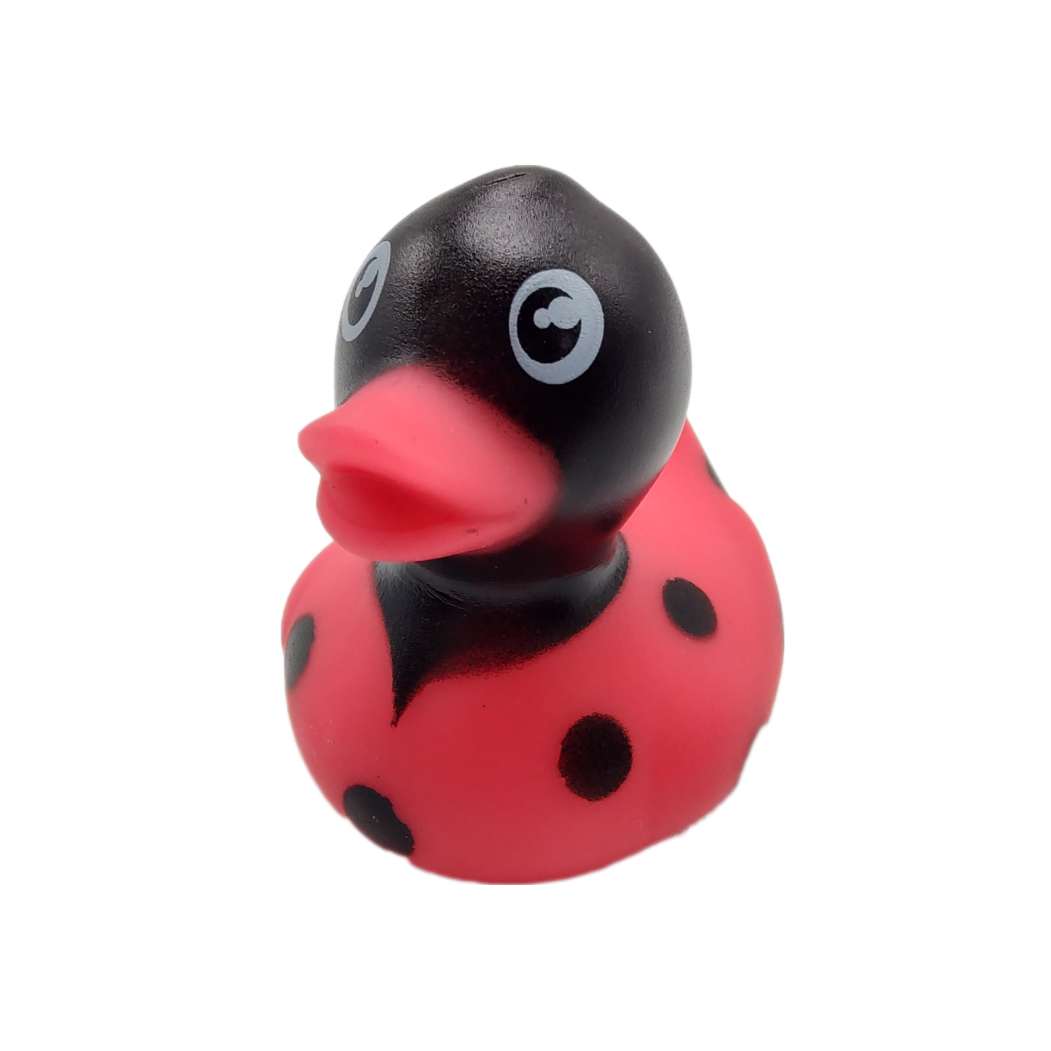 10 Ladybug Ducks - 2" Rubber Ducks