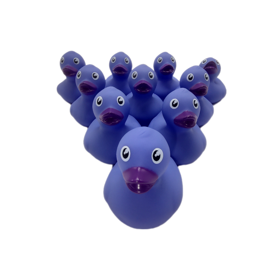 10 Purple / Lavender Ducks - 2" Rubber Ducks