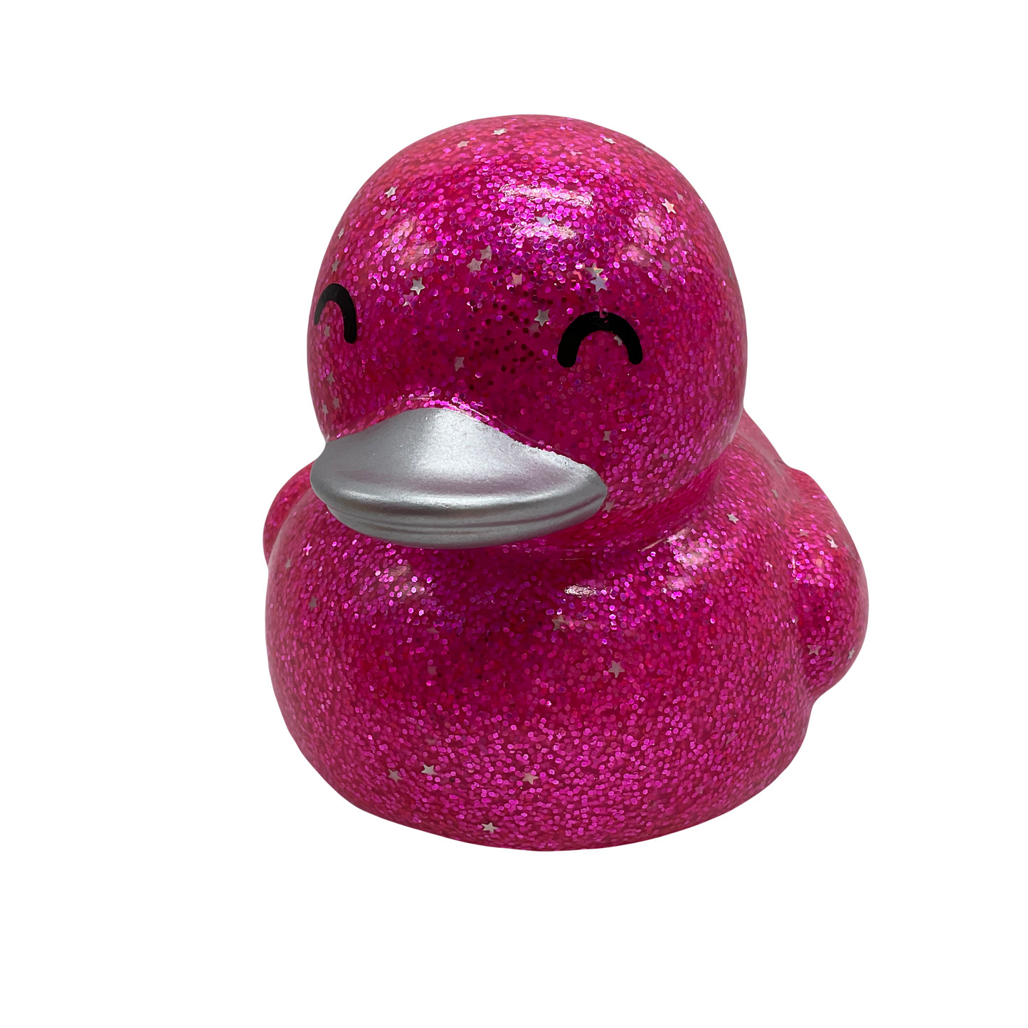 Hot Pink Stars & Glitters 6" Duck