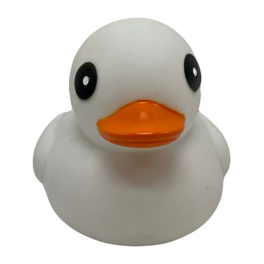 Smooth White 6" Rubber Duck