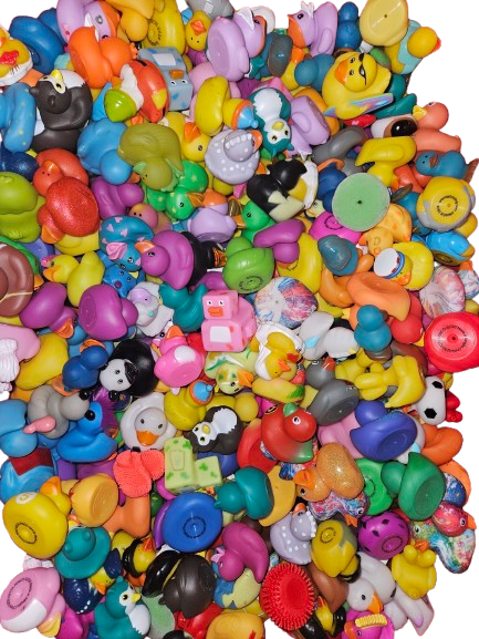 25 50 100 UNIQUE Rubber Ducks Bulk, Assortment Duckies for Jeep Ducking Duck Cruise Hiding