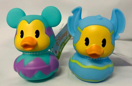 Mickey and Stitch 2 pack Disney Rubber Duck 2"