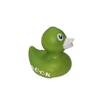 10 Green D*U*C*K*S Ducks - 2" Rubber Ducks