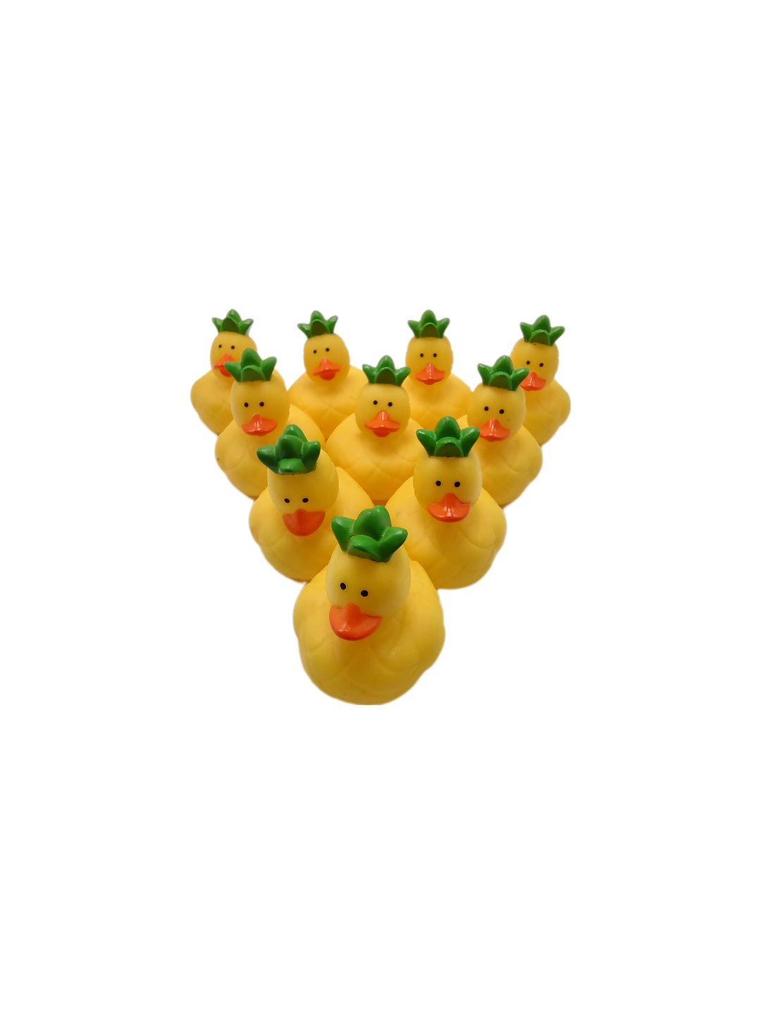 10 Pineapple Ducks - 2" Rubber Ducks