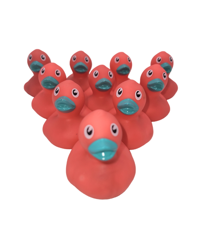 10 Bubblegum Ducks - 2" Rubber Ducks