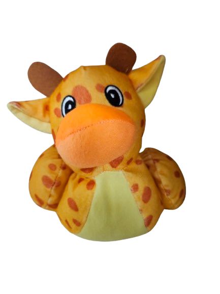 8" Duck Animal Plush Rubber Duck- Giraffe