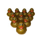 10 Gold Glitter & Orange Beak Ducks - 2" Rubber Ducks