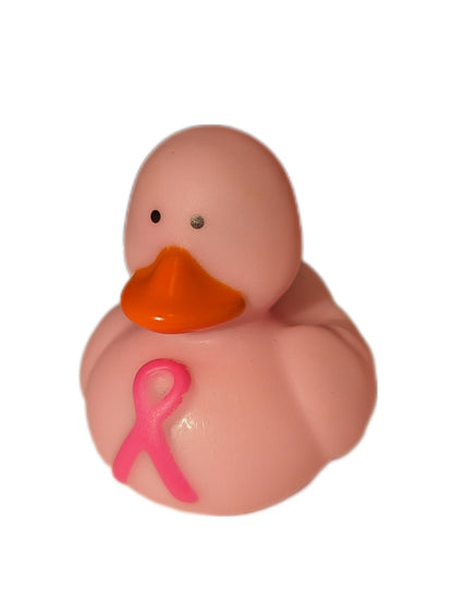 10 Light Pink Breast Cancer Awareness Ducks - 2" Rubber Ducks