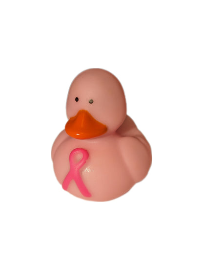 10 Mixed Light Pink and Hot Pink Breast Cancer Awareness Ducks - 2" Rubber Ducks