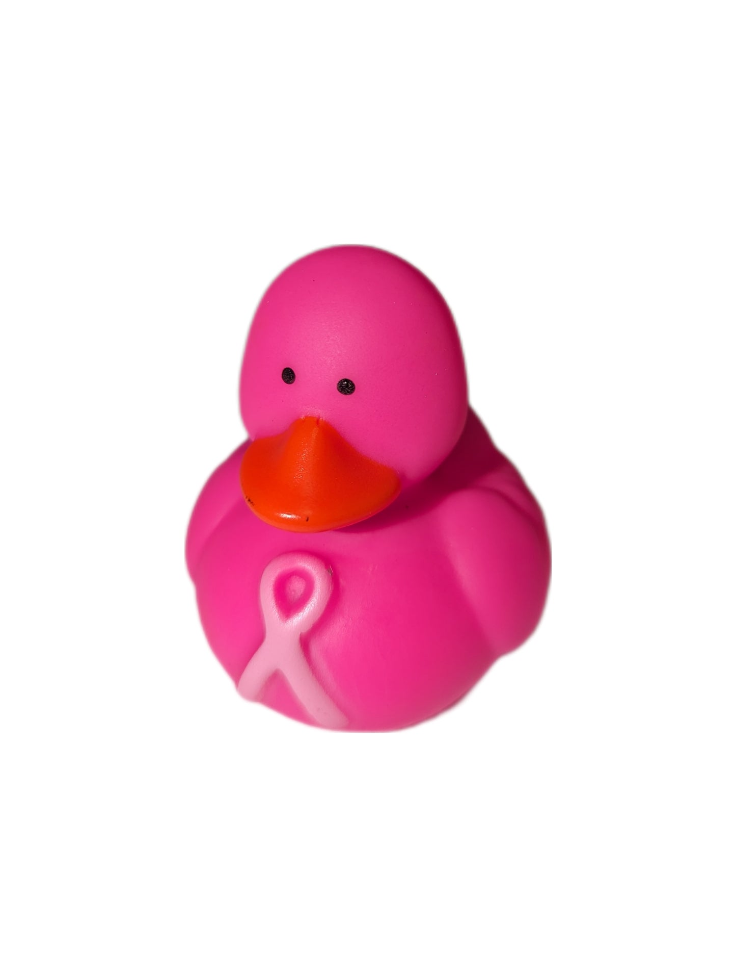 10 Hot Pink Breast Cancer Awareness Ducks - 2" Rubber Ducks