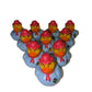 10 Blue Sweater Scarecrows - 2" Rubber Ducks