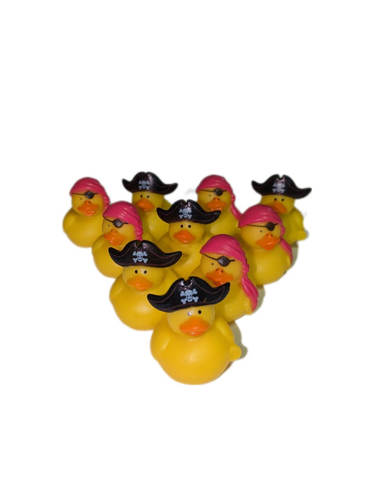 10 Pirates - 2" Rubber Ducks