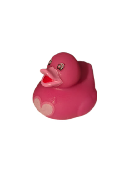 10 Pink Heart - 2" Rubber Ducks