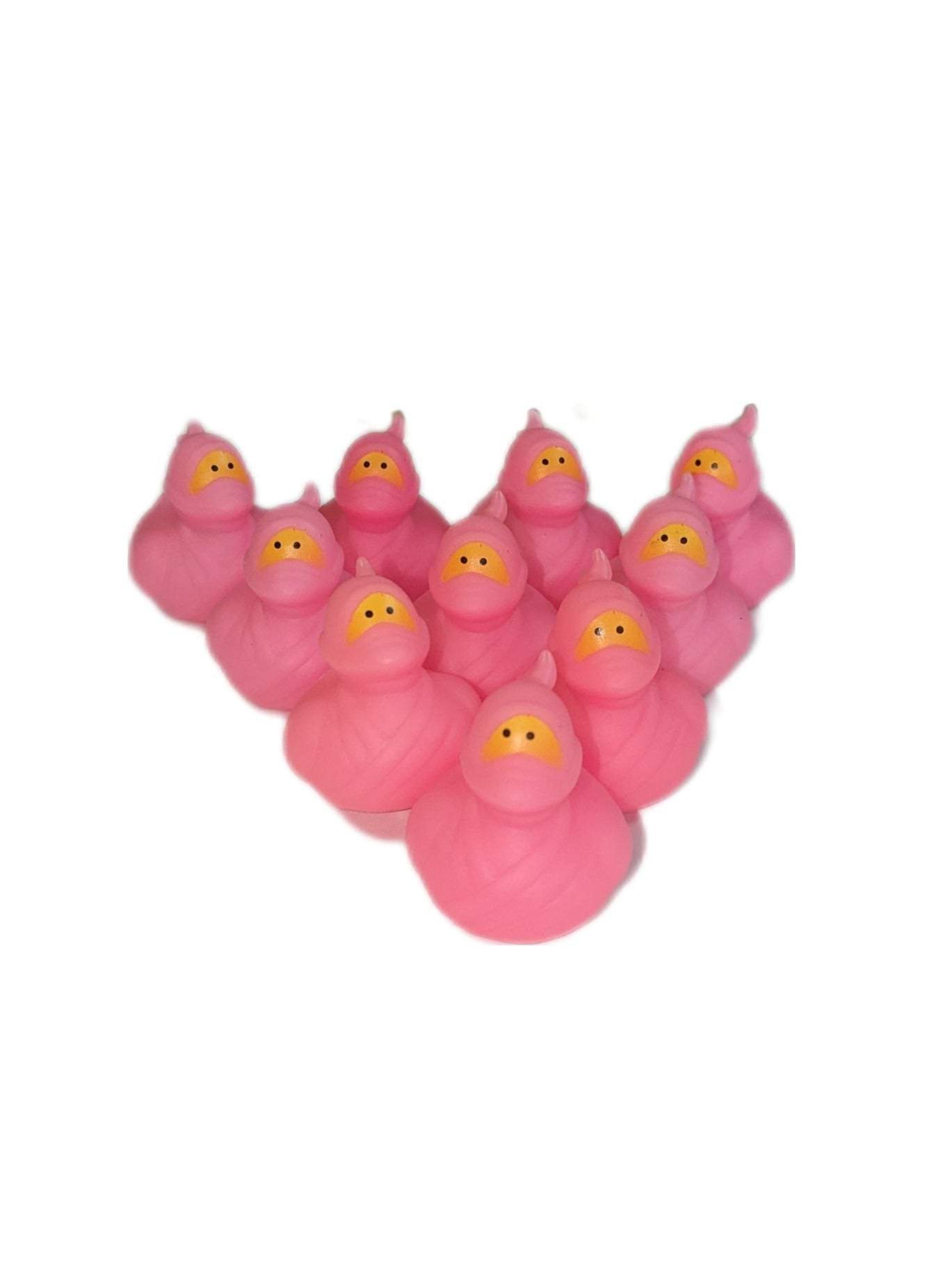 10 Pink Ninjas- 2" Rubber Ducks