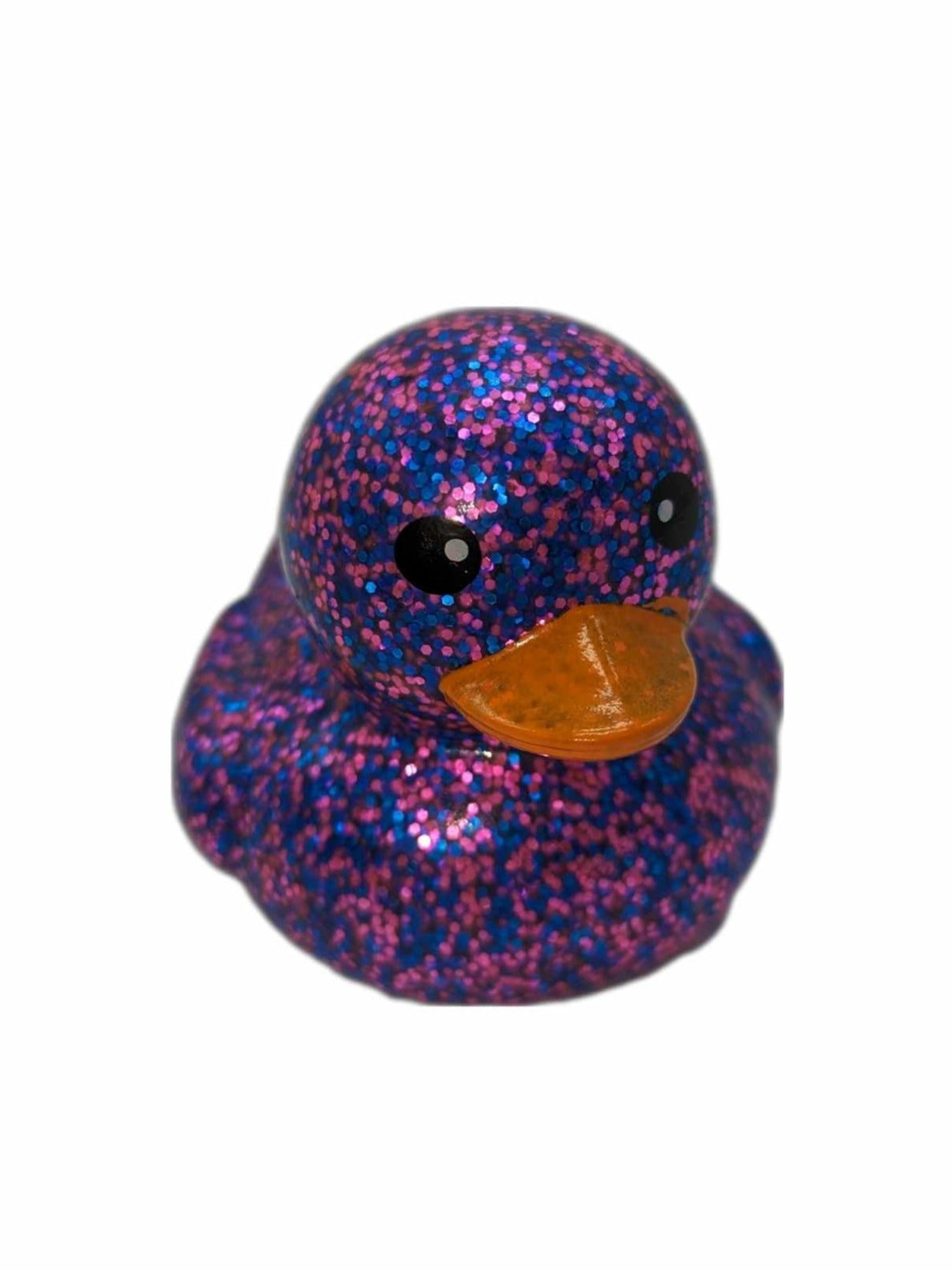 Pink and Purple Glitter 3" Rubber Duck