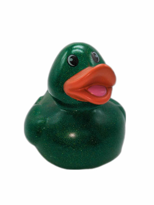 Sparkle and Squeak Green 6" Rubber Duck
