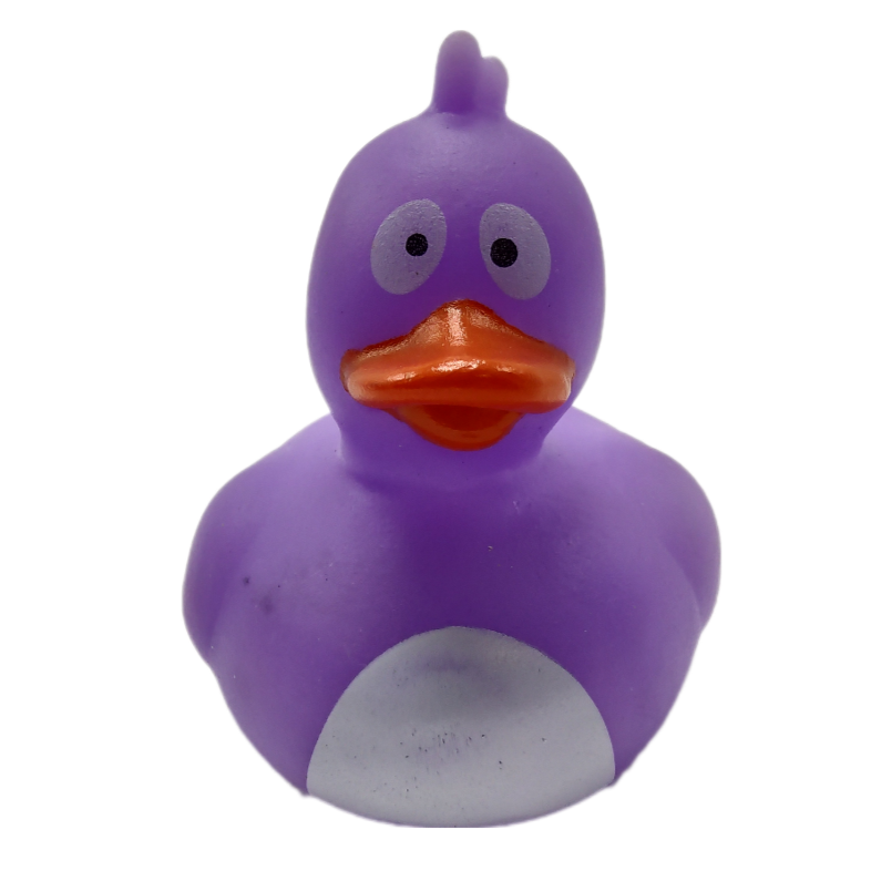10 Crazy Bird Purple Ducks - 2" Rubber Ducks