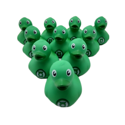 10 Green Lantern Ducks - 2" Rubber Ducks officially licensed