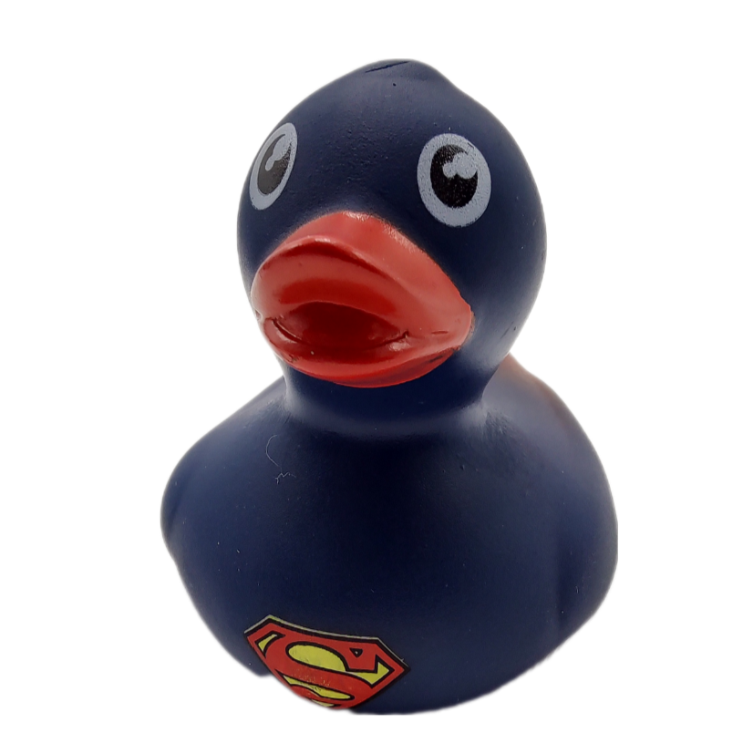 10 Superman Ducks - 2" Rubber Ducks officially licensed