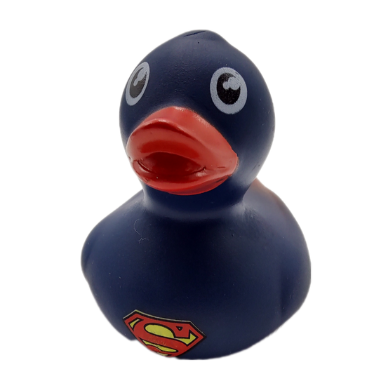 10 Superman Ducks - 2" Rubber Ducks officially licensed