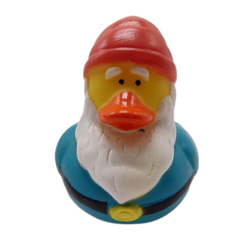 Red & Blue Gnome Ducks - 2" Rubber Ducks