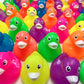 20 Neon Ducks Mixed Colors- 2" Rubber Ducks