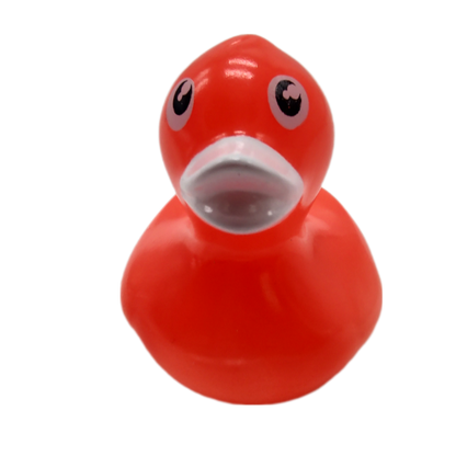 10 Neon Salmon Pink Ducks - 2" Rubber Ducks