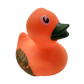 10 Orange Leaf Ducks - 2" Rubber Ducks
